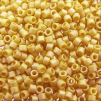 DB2302  Matte Opaque Glazed Citron AB Size 11/0 Miyuki Delica Beads, 5.2gm approx.