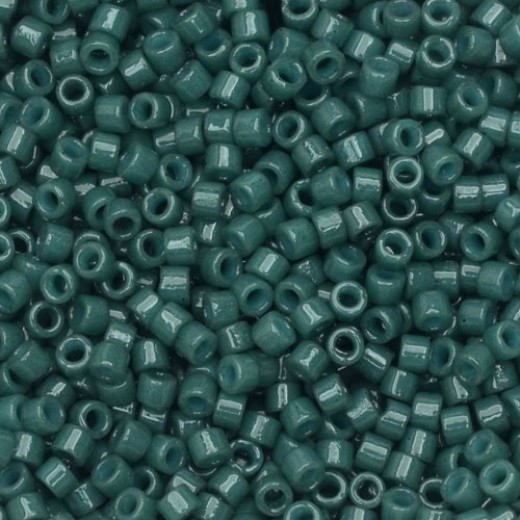 DB2358 Opaque Spruce Green Duracoat size 11/0 Miyuki Delica Beads, 50gm approx..