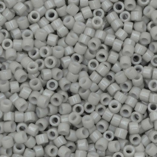 DB2366 Opaque Soft Grey Duracoat size 11/0 Miyuki Delica Beads, 50gm approx..