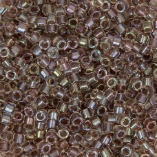 DB2395 Rose Taupe Fancy Lined Size 11/0 Miyuki Delica Beads, 5.2gm