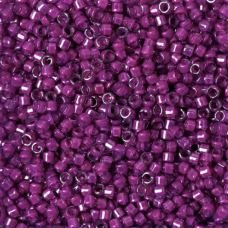 DB0281 Pale Blue Magenta Lined-Dyed, Size 11/0 Miyuki Delica Beads, 5.2g approx.