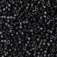 DBL0310 Black Matte Size 8/0 Miyuki Delica Beads, Colour Code 0310, 50g approx.