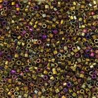 Purple Metallic Gold, Colour Code 0029, Size 11/0  Cut  Miyuki Delica Beads, 5.2g approx.