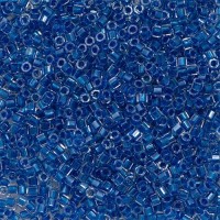 Blue Cerulean Sparkle Crystal Lined, Colour Code 0920, Size 11/0 Cut  Miyuki Delica Beads, 5.2g approx.