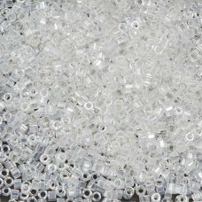 Crystal Luster, Colour Code 0050, Size 11/0  Cut  Miyuki Delica Beads, 5.2g appr...