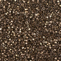 Metallic Bronze, Colour Code 0022, Size 11/0 Cut Miyuki Delica Beads, 5.2g approx. Metallic Bronze, Colour Code 0022, Size 11/0 Cut Miyuki Delica Beads, 5.2g approx.