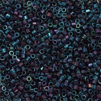 Purple AB Metallic, Colour Code 0025, Size 11/0  Cut  Miyuki Delica Beads, 5.2g approx.