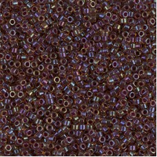 DB0061 Wine AB Lined-Dyed, Size 11/0 Miyuki Delica Beads, 5.2g approx.
