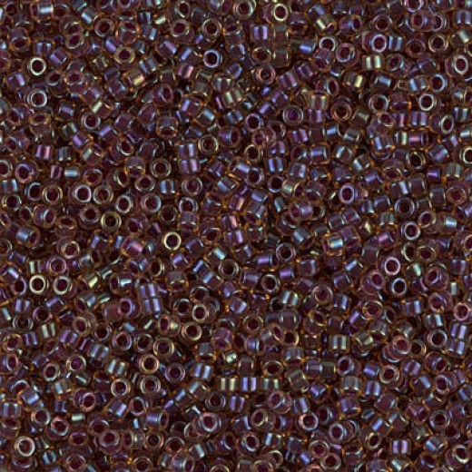 DB0061 Wine AB Lined-Dyed, Size 11/0 Miyuki Delica Beads, 5.2g approx.
