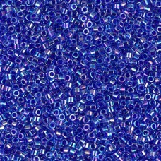 DB0063 Blue Violet AB Lined-Dyed, Size 11/0 Miyuki Delica Beads, 5.2g approx.