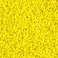 DB0721 Opaque Yellow, Size 11/0 Miyuki Delica Beads, 5.2g approx.