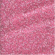 DB1335 Light Pink Silver Lined-Dyed, Size 11/0 Miyuki Delica Beads, 50gm wholesale pack