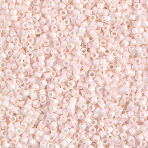 DB1520 Matted Opaque Light Pink, Size 11/0 Miyuki Delica Beads, 5.2g approx. *Being discontinued by Factory*