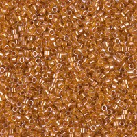 DB1702 Copper Pearl Lined Marigold, Size 11/0 Miyuki Delica Beads, 5.2g approx. 