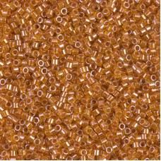 DB1702 Copper Pearl Lined Marigold, Size 11/0 Miyuki Delica Beads, 5.2g approx. 