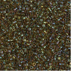 DB1741 Sparkling Mint Lined Topaz AB, Size 11/0 Miyuki Delica Beads, 5.2g approx...