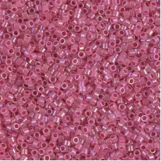 DB1742 Rose Lined Opal AB, Size 11/0 Miyuki Delica Beads, 5.2g approx. 