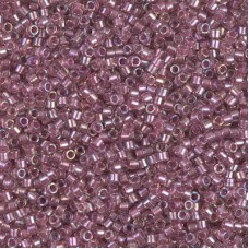 DB1745 Antique Rose Lined Crystal AB, Size 11/0 Miyuki Delica Beads, 5.2g approx...