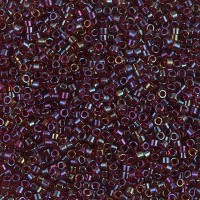 DB1751 Red Lined Topaz AB, Size 11/0 Miyuki Delica Beads, 50g Wholesale Pack
