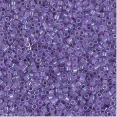 DB1753 Sparkling Purple Lined Opal AB, Size 11/0 Miyuki Delica Beads, 5.2g appro...