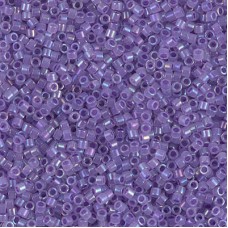 DB1753 Sparkling Purple Lined Opal AB, Size 11/0 Miyuki Delica Beads, 50g Wholesale Pack