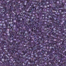 DB1754 Sparkling Purple Lined Crystal AB, Size 11/0 Miyuki Delica Beads, 5.2g approx. 