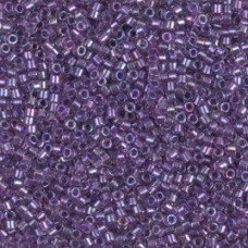 DB1754 Sparkling Purple Lined Crystal AB, Size 11/0 Miyuki Delica Beads, 5.2g ap...