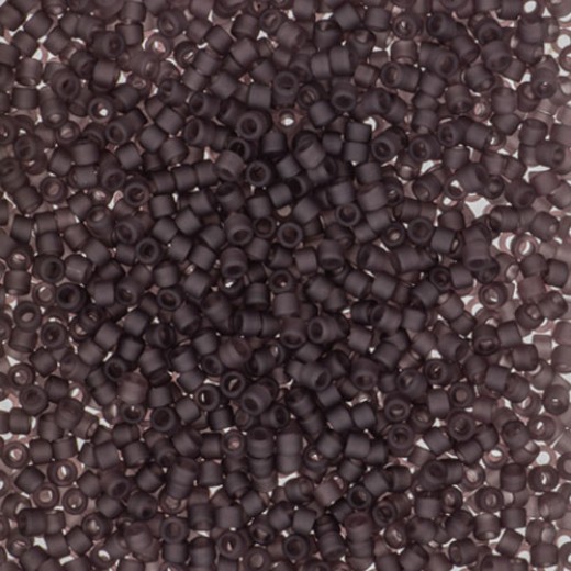 DB2405, Matte Transparent Dark Smoky Amethyst, Size 11/0 Miyuki Delica Beads, 5.2g pack