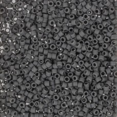 DB2409, Matte Opaque Charcoal, Size 11/0 Miyuki Delica Beads, 5.2g pack
