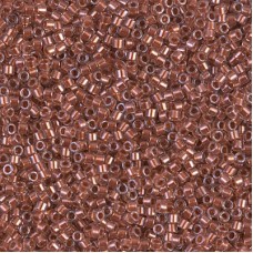 DB1704 Copper Pearl Lined Pink Mist, Size 11/0 Miyuki Delica Beads, 5.2g approx....