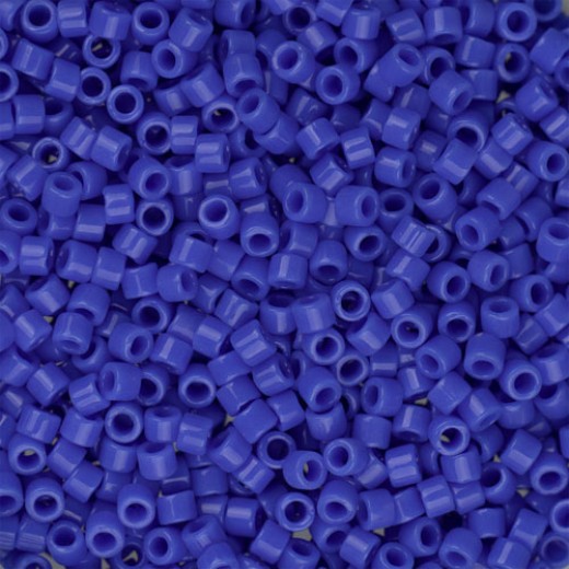 DB1138 Blue Cyan Opaque, Size 11/0 Miyuki Delica Beads, 50g approx.