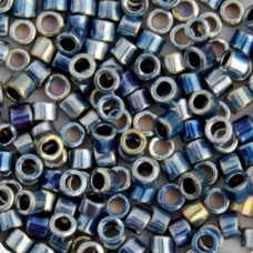 DB0544 Blue Gold AB Plated Palladium, Size 11/0 Miyuki Delica Beads, 3.3g approx...