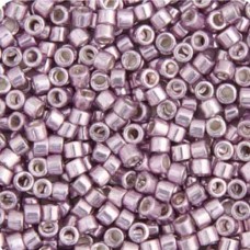 DB0419 Dark Rose Opaque Galvanized-Dyed, Size 11/0 Miyuki Delica Beads, 5.2g app...