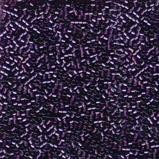 DB1756 Sparkling Purple Lined Amethyst AB, Size 11/0 Miyuki Delica Beads, 50g Wholesale Pack