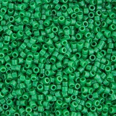 DB0655 Green Kelly Dyed, Size 11/0 Miyuki Delica Beads, 50gm bag