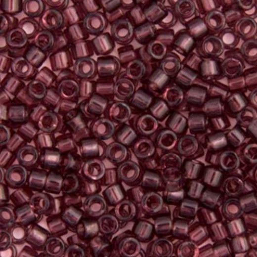 DB1104 Mauve Transparent, Size 11/0 Miyuki Delica Beads, 50gm bag