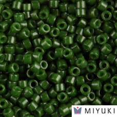 DB0663 Forest Green Opaque Dyed, Size 11/0 Miyuki Delica Beads, 5.2g approx.
