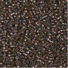DB1710 Copper Pearl Lined Olive, Size 11/0 Miyuki Delica Beads, 5.2g approx. 