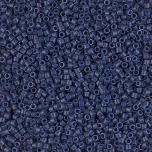 DB2143 Navy Blue Opaque Dyed Duracoat, Size 11/0 Miyuki Delica Beads, 5.2g approx. 