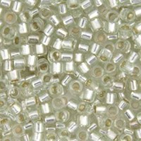DB1431 Pale Green Moss Silver Lined, Size 11/0 Miyuki Delica Beads, 5.2g approx. *Being discontinued by Factory*