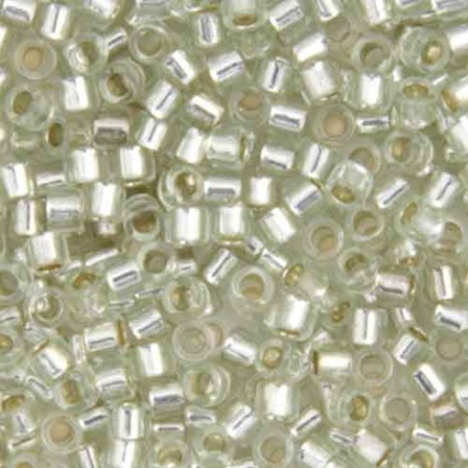 DB1431B Pale Green Moss Silver Lined, Size 11/0 Miyuki Delica Beads, 50gm bag *Being discontinued by Factory*
