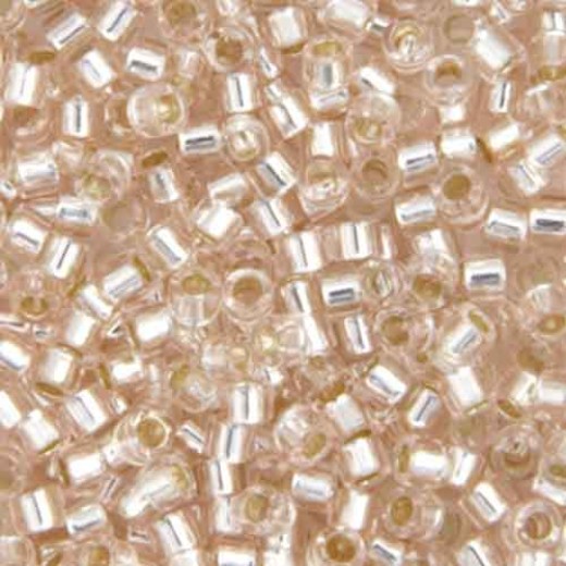 DB1203 Pink Mist Silver Lined, Size 11/0 Miyuki Delica Beads, 50gm bag