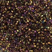 DBSC-0023 Bronze AB Metallic , Colour code  23 Size 15/0 Cut Miyuki Delica Beads, 5.2g approx.