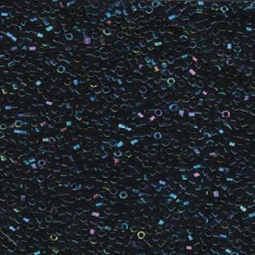 DBSC-0002 Blue Iris Hex Cut Miyuki Size 15/0 Delica, Colour code 0002, Approx. 5.2g 