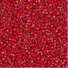 DBS0214  Opaque Red Luster Miyuki 15/0 Miyuki Delica Beads, colour 0214, 5.2g a...