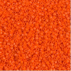 DBS0722  Opaque Orange Miyuki 15/0 Miyuki Delica Beads, colour 0722, 5.2g appro...