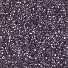 DBS1224  Transparent Mauve Luster, Colour 1224 15/0 Miyuki Delica Beads, 5.2g a...