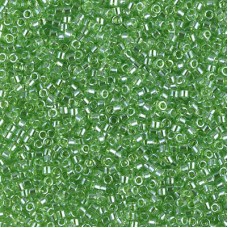 DBS1226  Transparent Lime Luster, Colour 1226 15/0 Miyuki Delica Beads, 5.2g ap...