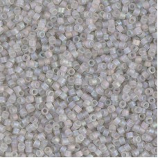 DBS1286  Matte Transparent Gray Mist AB, Colour 1286 15/0 Miyuki Delica Beads, ...