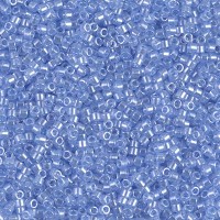 DBS1475-1  Transparent Pale Sky Blue Luster, Colour 1475-1 15/0 Miyuki Delica Beads, 5.2g approx.